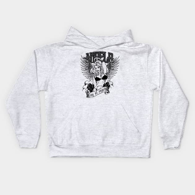 City of Angels Kids Hoodie by D3monic